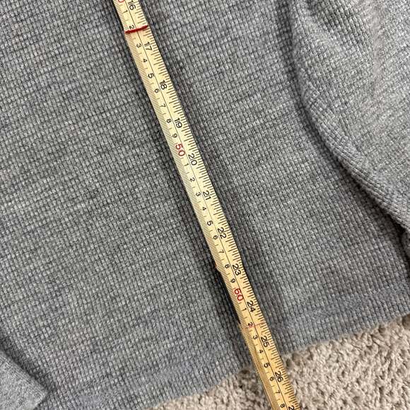 Polo Ralph Lauren Mens Custom Slim Fit Waffle Knit Long Sleeve Shirt Grey Size L - Picture 3 of 7